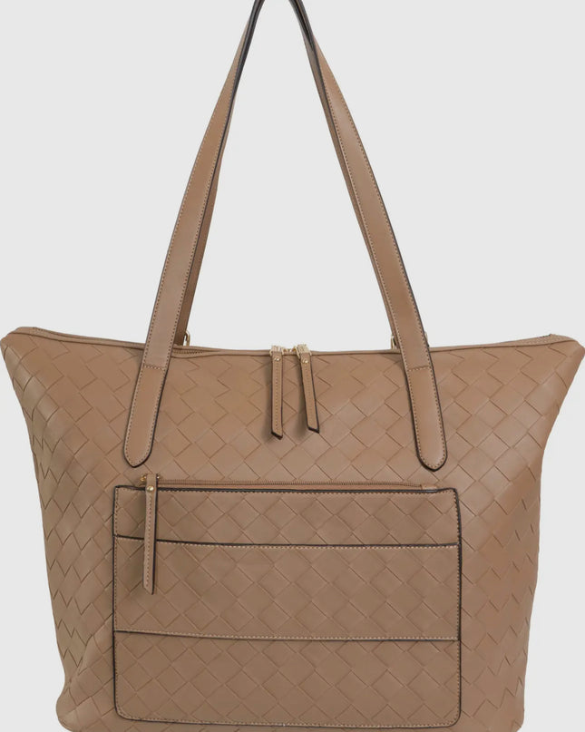 Ellen Tracy 20 Inch Woven Large Travel
Workbook Tote Bag