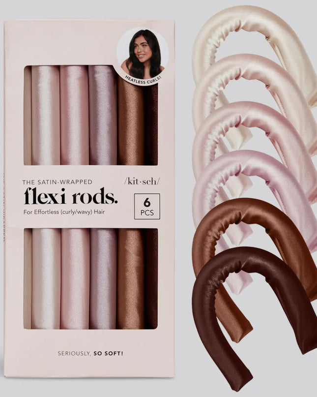 Satin Wrapped Flexi Rods - 6pc Set