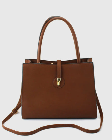 Pu Bag with Golden Metal Clips