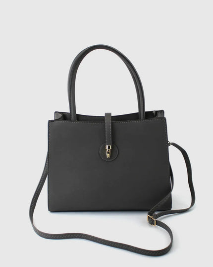 Pu Bag with Golden Metal Clips