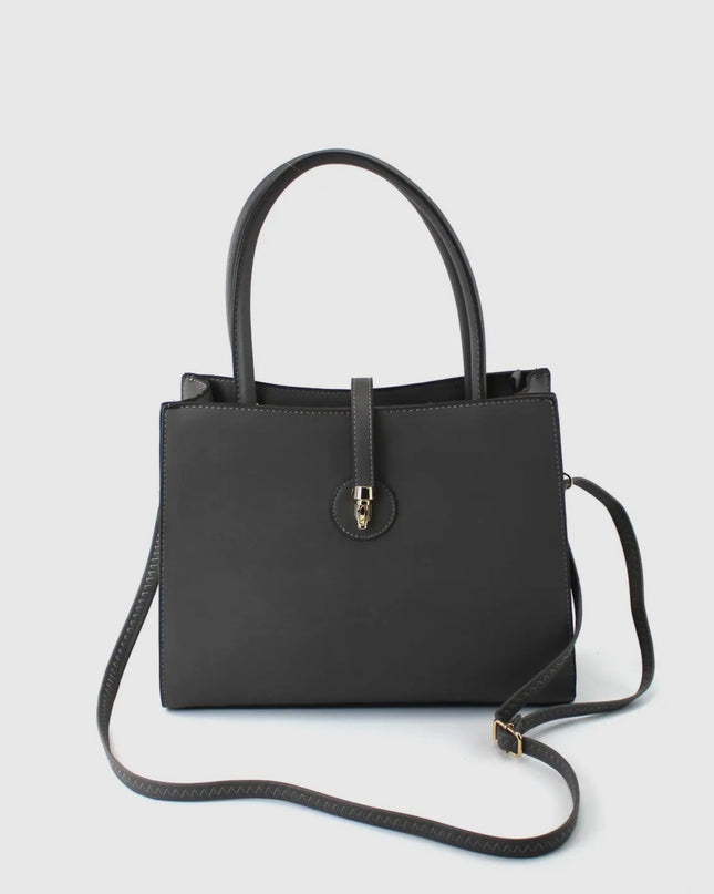 Pu Bag with Golden Metal Clips