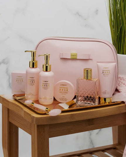 Enchanted Rose Self Care Kit - Perfumes, Jade Roller & More