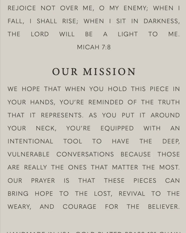 I Will Rise | Christian Necklace | Minimal Jewelry default 18"